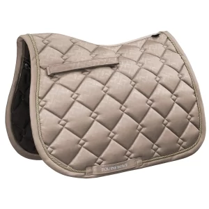 EQUINEWAVE Embossed All Purpose Saddle Pad, Cooling Performance Lining, Contoured Fit, Textured Design for English Riding(MOON ROCK)