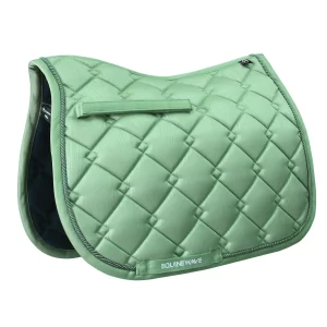 EQUINEWAVE Embossed All Purpose Saddle Pad, Cooling Performance Lining, Contoured Fit, Textured Design for English Riding(SAGE GREEN)