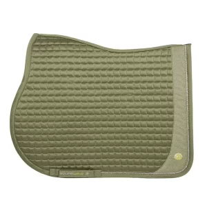 EQUINEWAVE English Saddle Pads jumpping,Air Flow Liner and Comfortable Padding, Glitter Panel and Crystal Trim