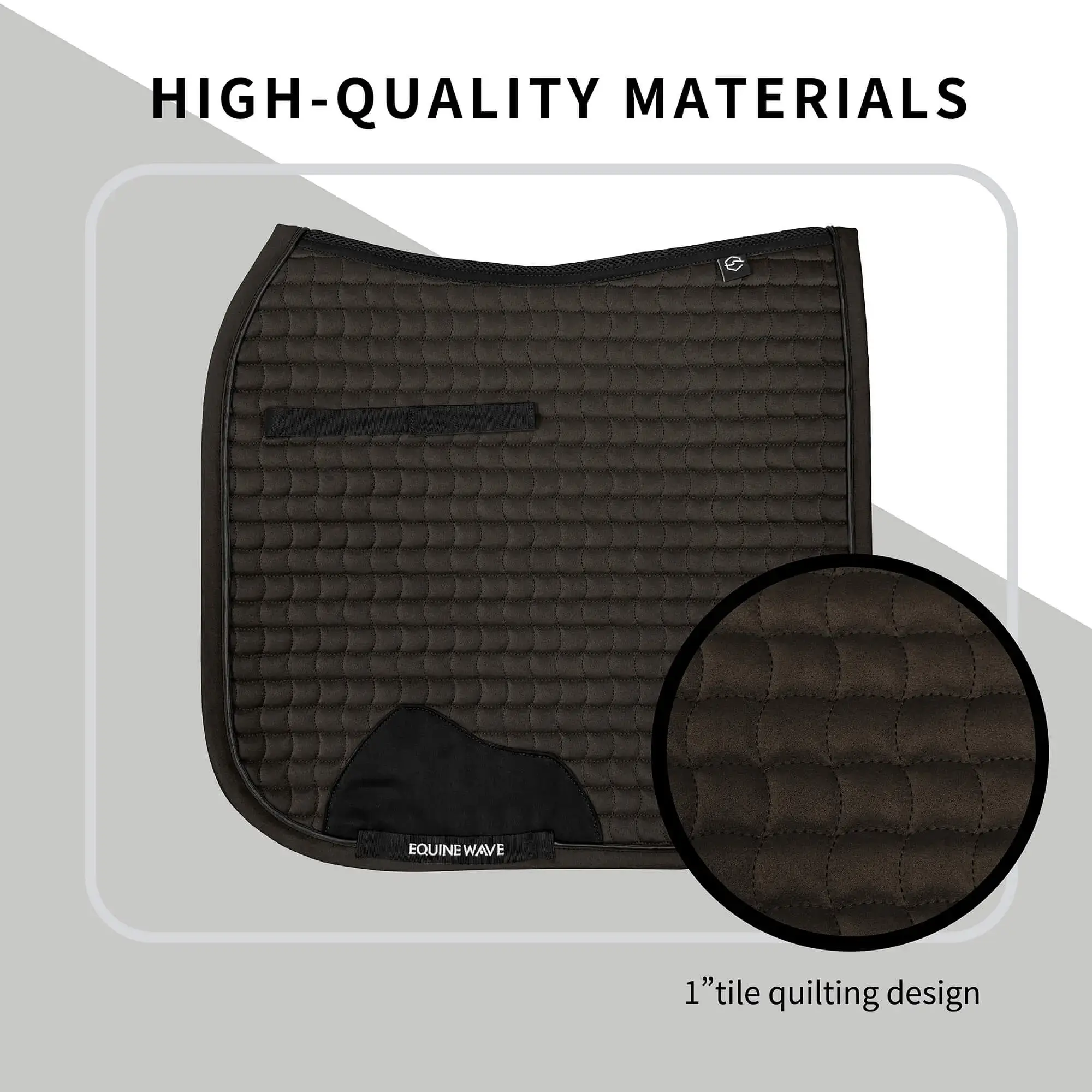 EQUINEWAVE Dressage Saddle Pad, Aria Soft-Suede Surface, New Level of Closeness, Stay-Cool Tech, Easy Care - Image 8