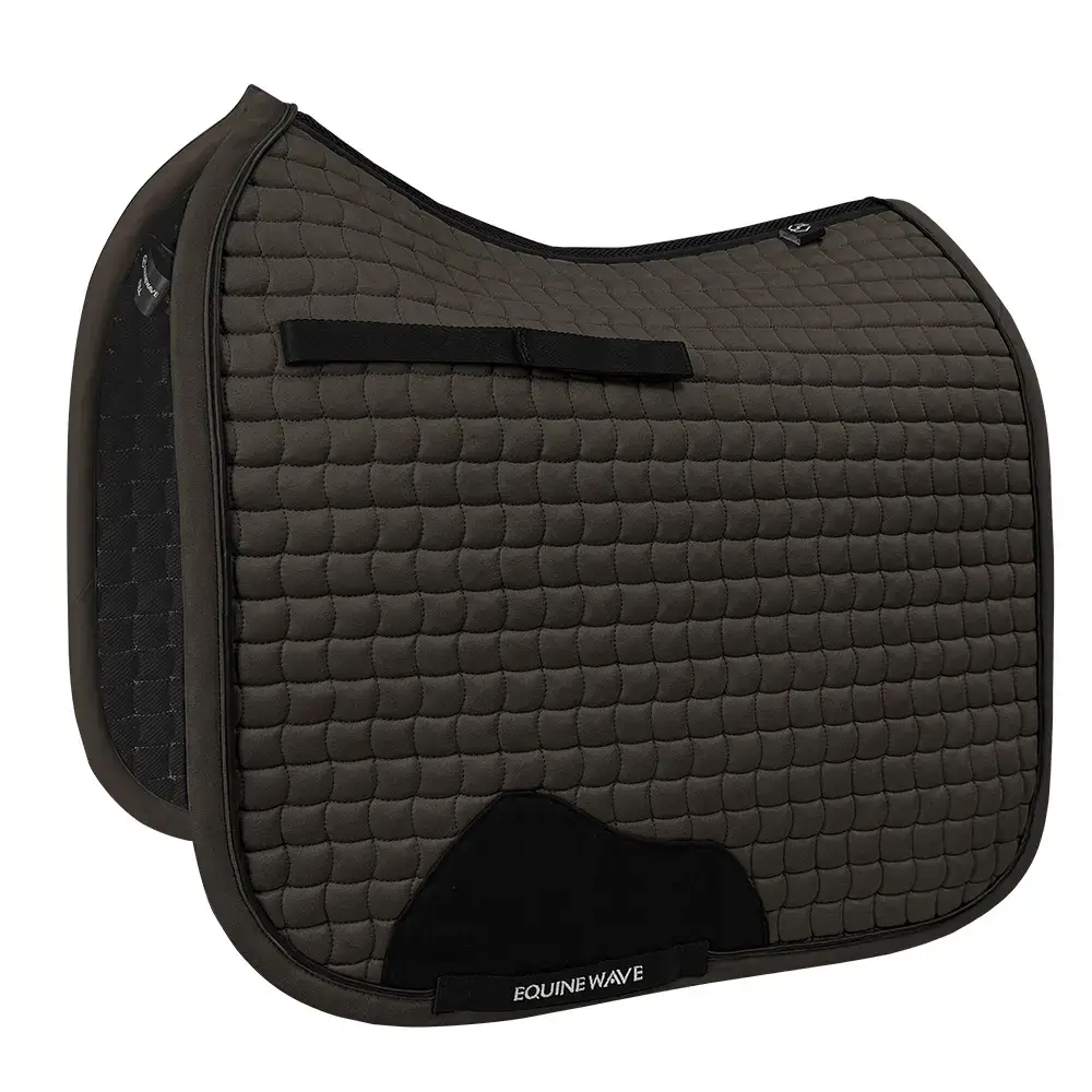 EQUINEWAVE Dressage Saddle Pad, Aria Soft-Suede Surface, New Level of Closeness, Stay-Cool Tech, Easy Care
