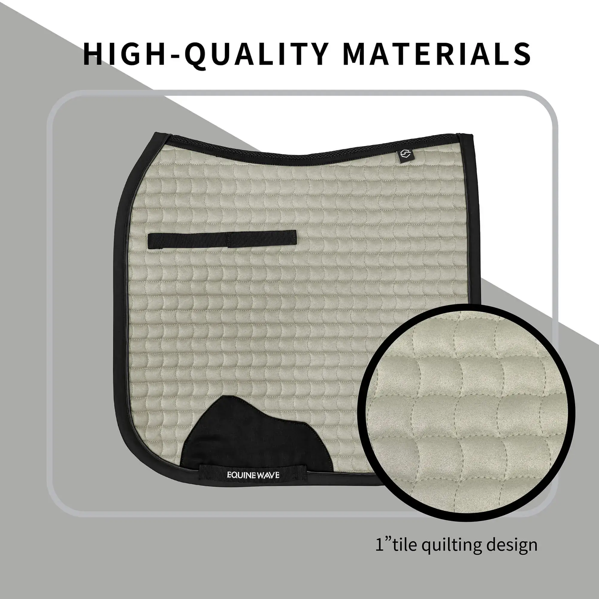 EQUINEWAVE Dressage Saddle Pad, Aria Soft-Suede Surface, New Level of Closeness, Stay-Cool Tech, Easy Care - Image 8