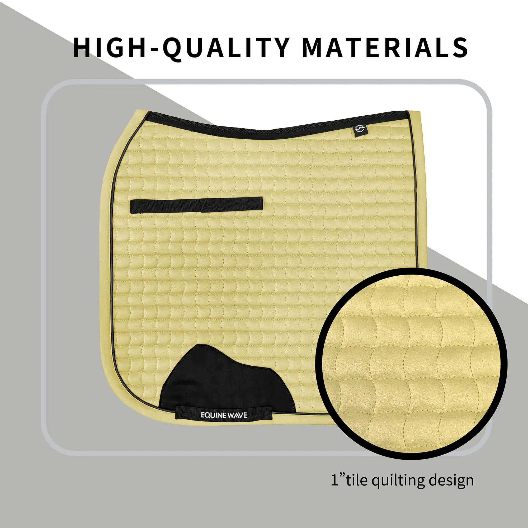 EQUINEWAVE Dressage Saddle Pad, Aria Soft-Suede Surface, New Level of Closeness, Stay-Cool Tech, Easy Care - Image 8