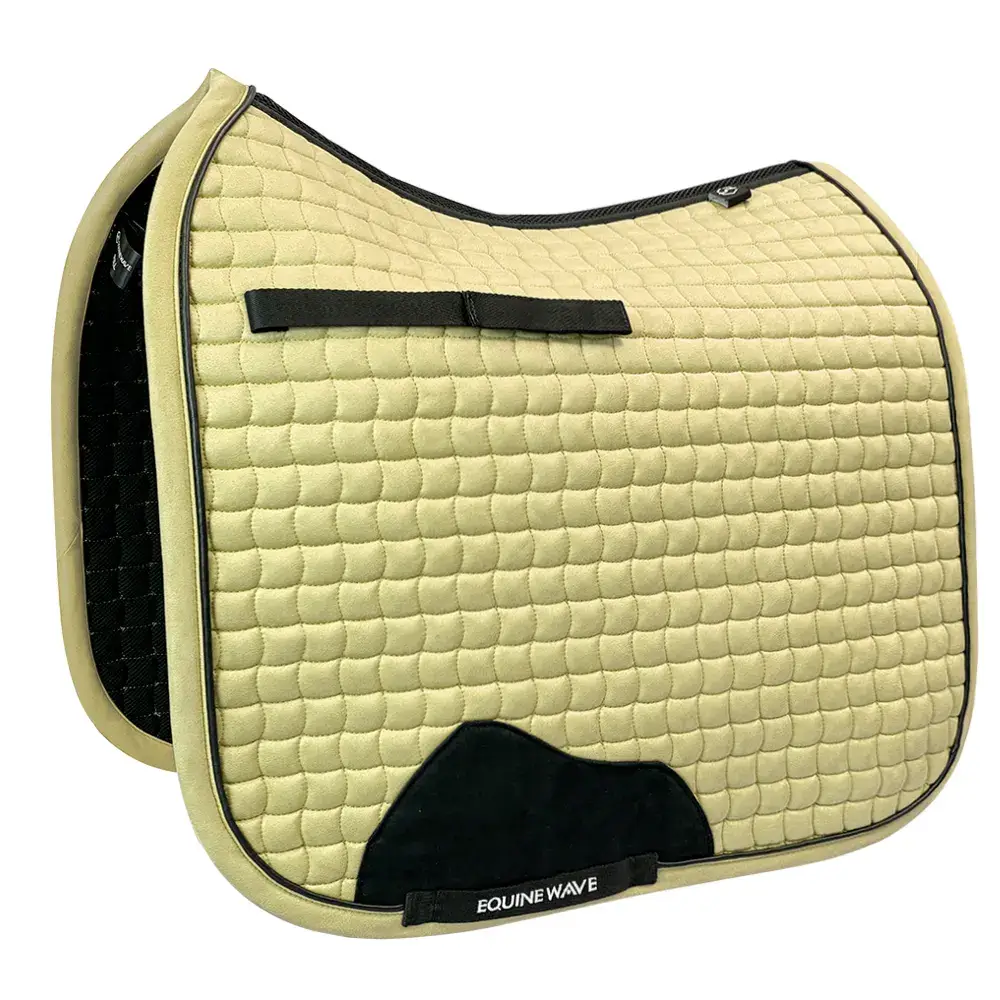EQUINEWAVE Dressage Saddle Pad, Aria Soft-Suede Surface, New Level of Closeness, Stay-Cool Tech, Easy Care